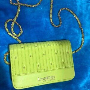 Bebe Aliah Flap Crossbody Bag NWOT Seagrass